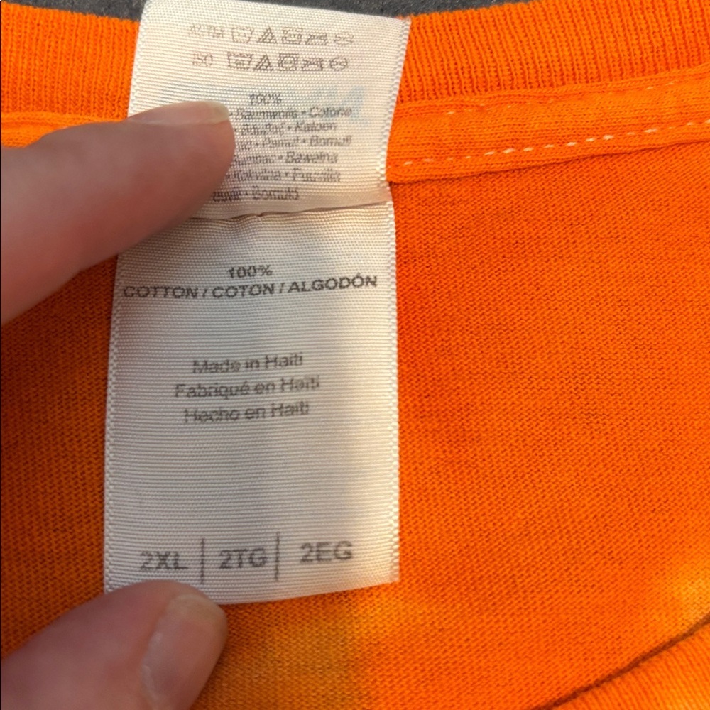 Reeses Tie Dye Graphic Tee Orange 2XL - Picture 7 of 9